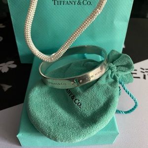 Tiffany & Co Keyhole Bangle with Diamonds